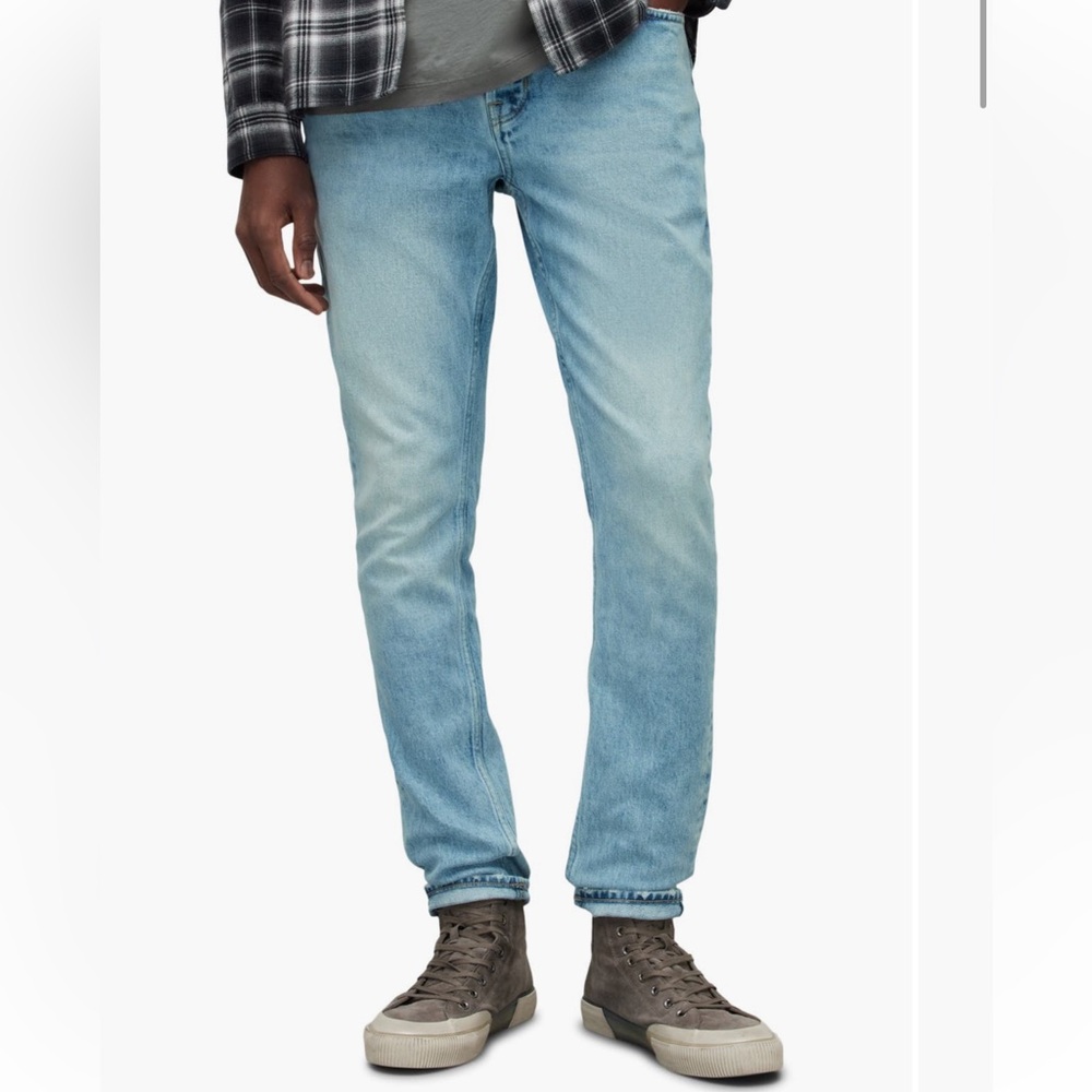 All Saints Cigarette Jeans Light Denim Skinny Men's 32